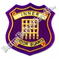 Masonic Regalia Shield Door Guards Hands Embroidery Blazer Badge